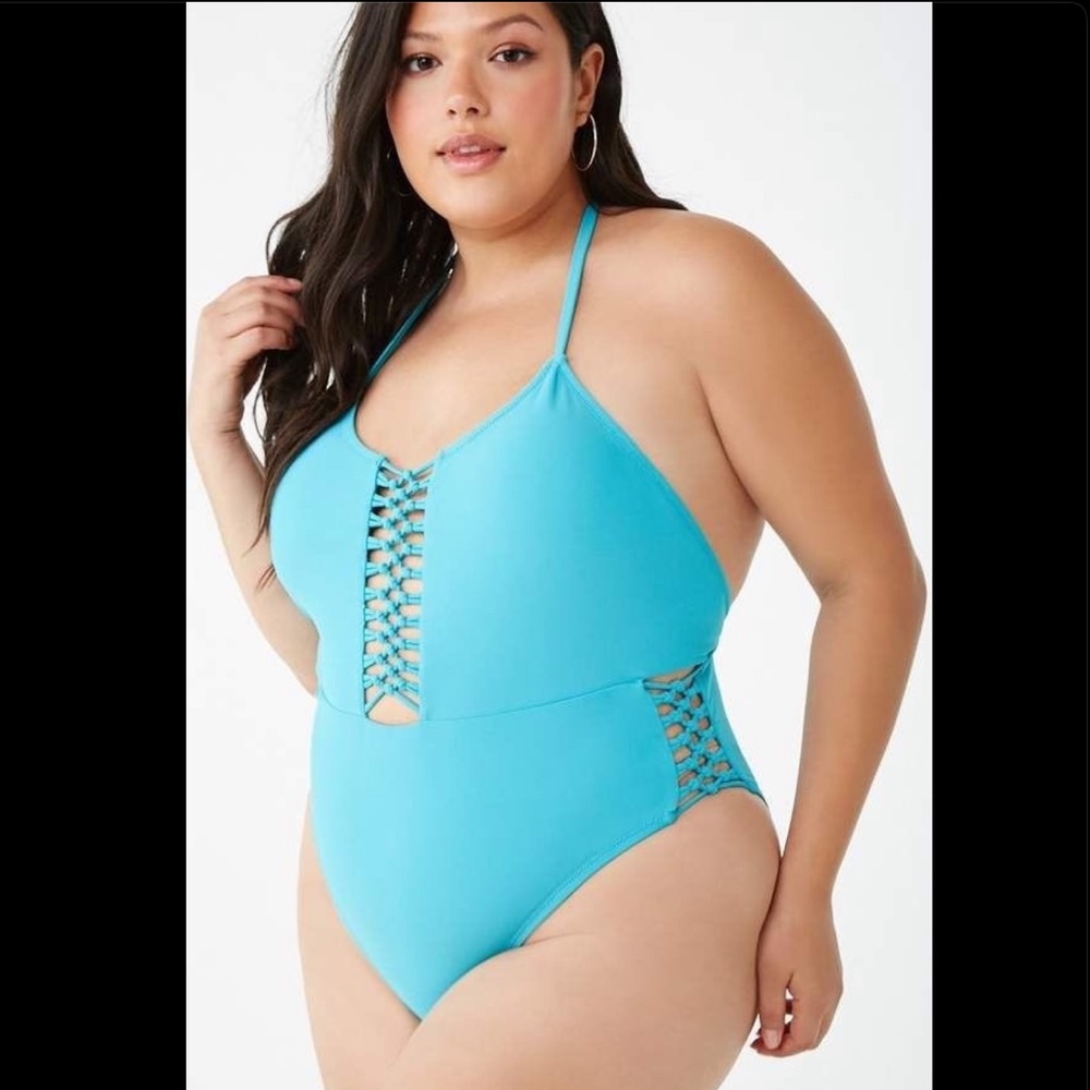 NWT Turquoise Knot tie Swimsuit
